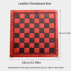32pcs Horror Chess Resin Hand painted Embossed Leather Board