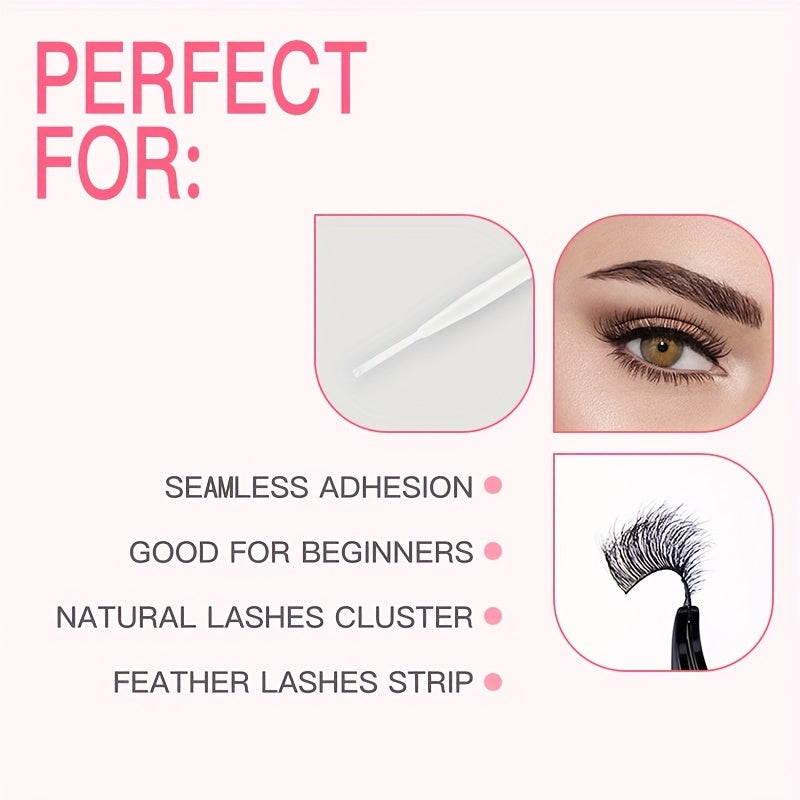 Strong Hold Eyelash Adhesive Strip Cluster False Lash Glue Clear