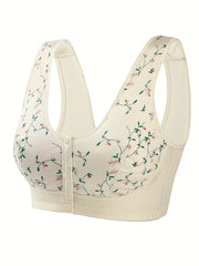 Floral Print Seamless Comfort Bralette