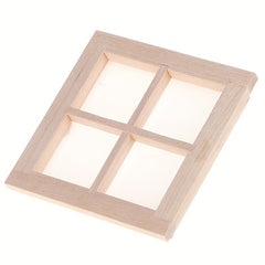 1:12 Dollhouse Wooden 4 Pane Window DIY Accessories
