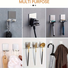 Wall Mounted Razor Holder No Drilling Bathroom Hook Rack
