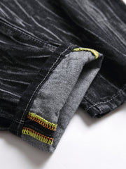 Men's Straight Leg Ripped Versatile Jeans