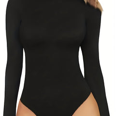 Sexy Long Sleeve High Neck Bodysuit