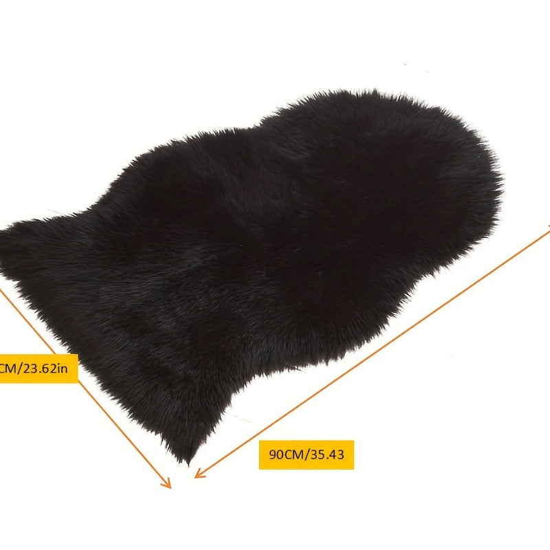 Fluffy Wool Area Rug Suede Fleece Bottom Long Wool Rug Acrylic 80 Polyester 20