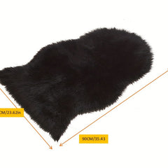 Fluffy Wool Area Rug Suede Fleece Bottom Long Wool Rug Acrylic 80 Polyester 20