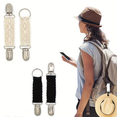 1pc Lace Hat Clip Collar Clip For Travel Handbag Backpack Luggage
