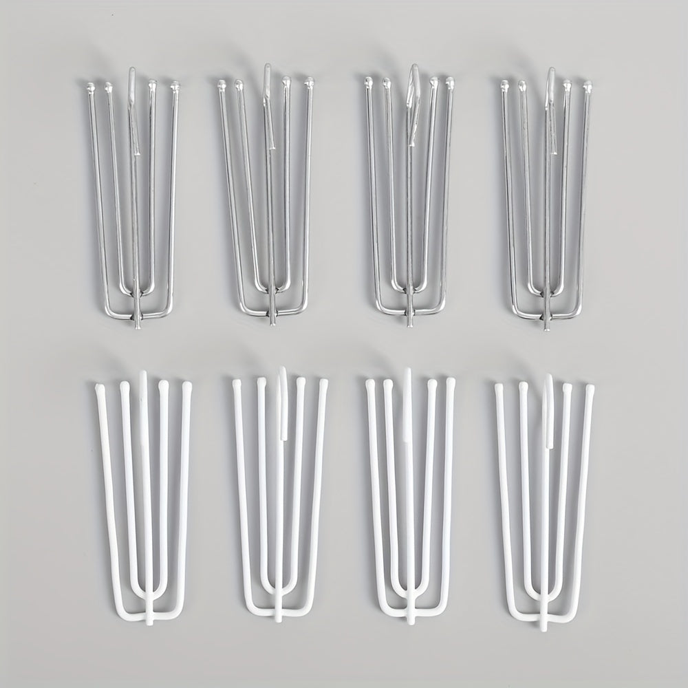15pcs Metal Pinch Pleat Hooks Curtain Cloth Ring Pleater Tape Hooks