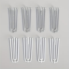 15pcs Metal Pinch Pleat Hooks Curtain Cloth Ring Pleater Tape Hooks