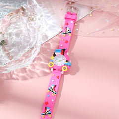 Pink Skate Shoes Casual Sports Watch