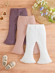 Toddler Baby Girls Flared Pants 3pcs Set