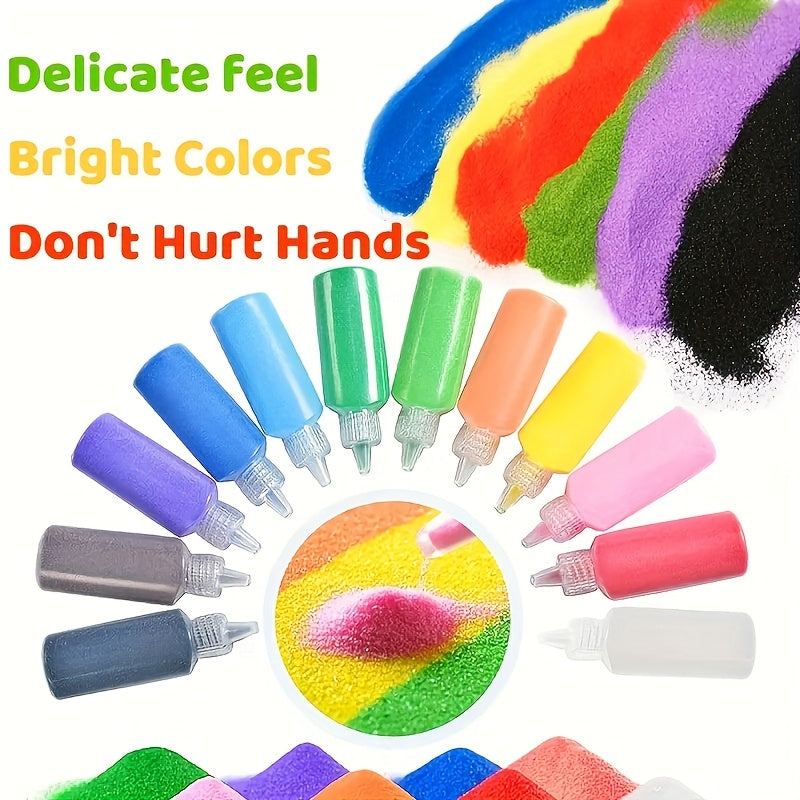 24pcs DIY Sand Painting Special Pigment Colored Sand Art Set