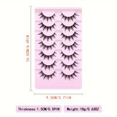 Natural Look Anime Lashes Cosplay False Eyelashes 3D Wispy Eyelashes