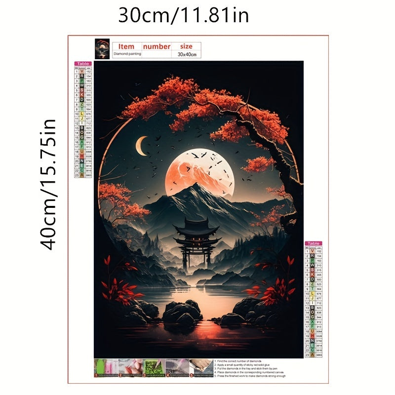 5D DIY Mountain & River Diamonds Painting Set - Full Round Dril