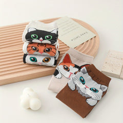 Girls Kids Cat Pattern Socks Casual Sport Children s Socks