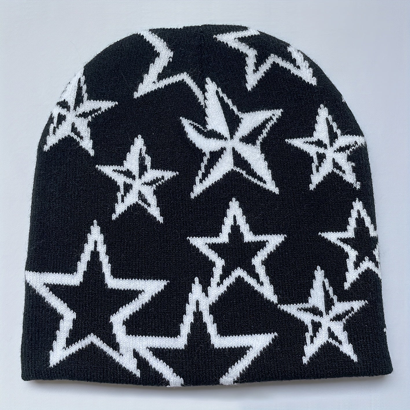 Pentagram Knitted Hat Jacquard Hat Hip Hop Hat Outdoor Sports Street Hat