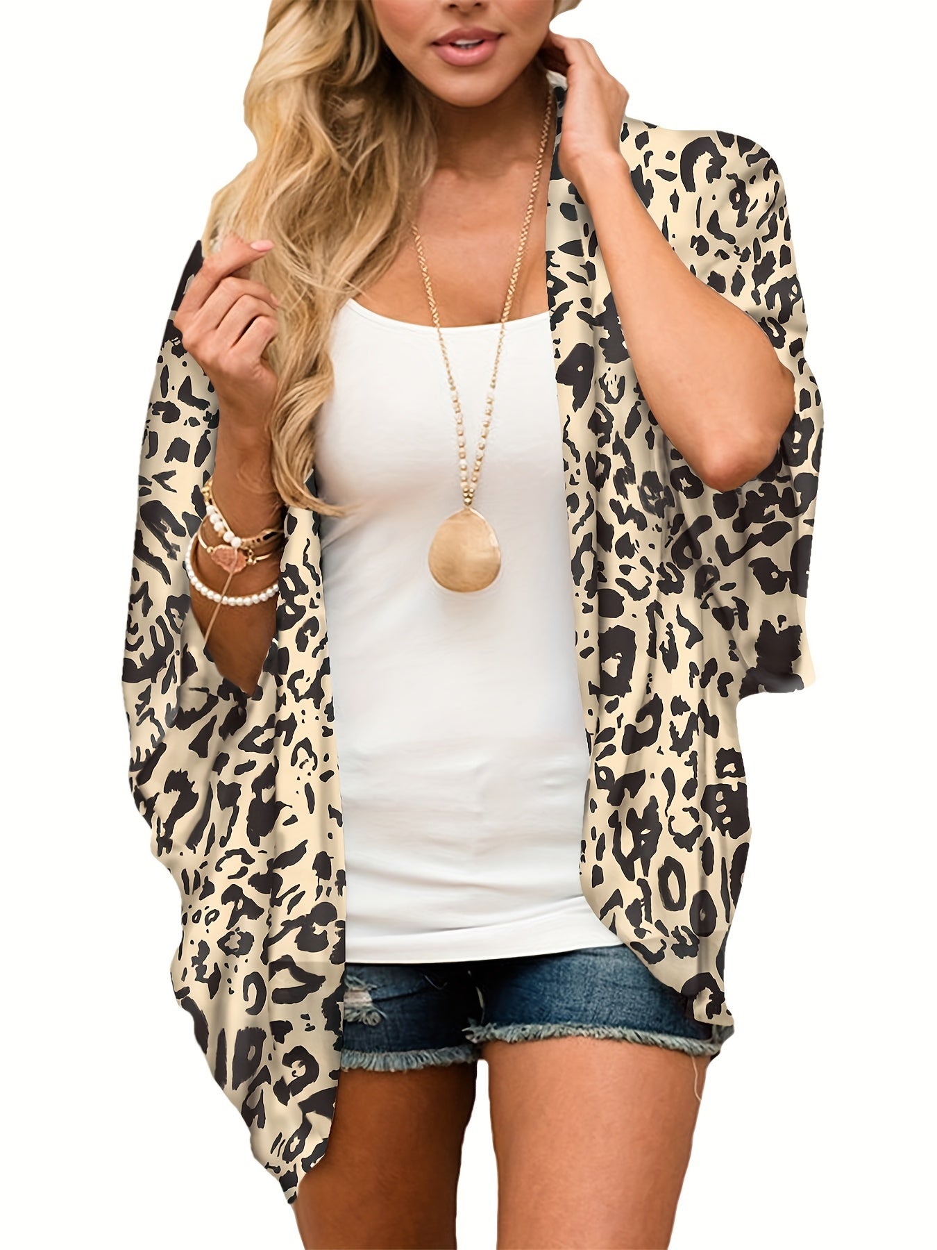 Boho Cover Up Paisley Print Cardigan