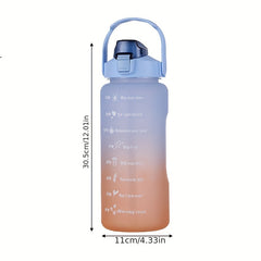 Gradient Water Cup Large Capacity Plastic Bottle for Outdoor Sports