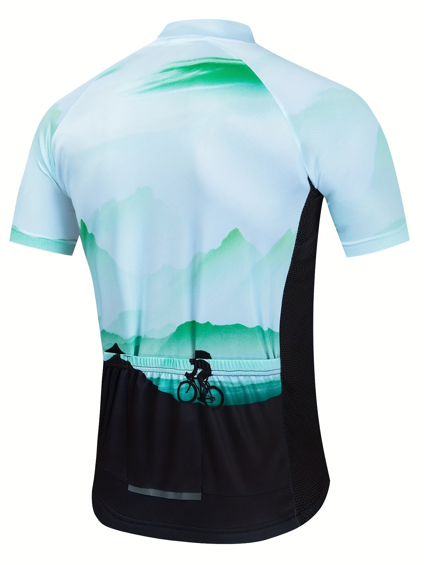 Reflective Men's Cycling Jersey with Pockets
