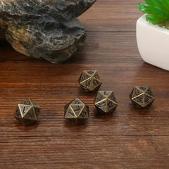 Retro Geometric Number Set Game Dice Board Game Dice Boys Collectible Decoration