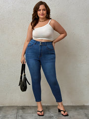 Women's High-Waisted Distressed Skinny Jeans