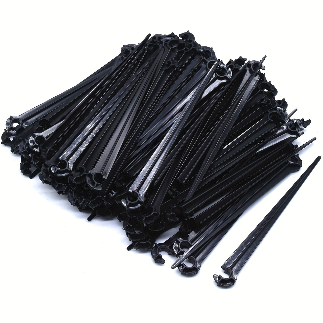 100 Pack Drip Support Stakes 1/4 Tubing Holder Balcony Succulent Sprinkler
