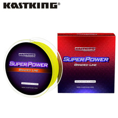 KastKing Yellow Braided Fishing Line 300m 984ft 4 Strands 10-80lb
