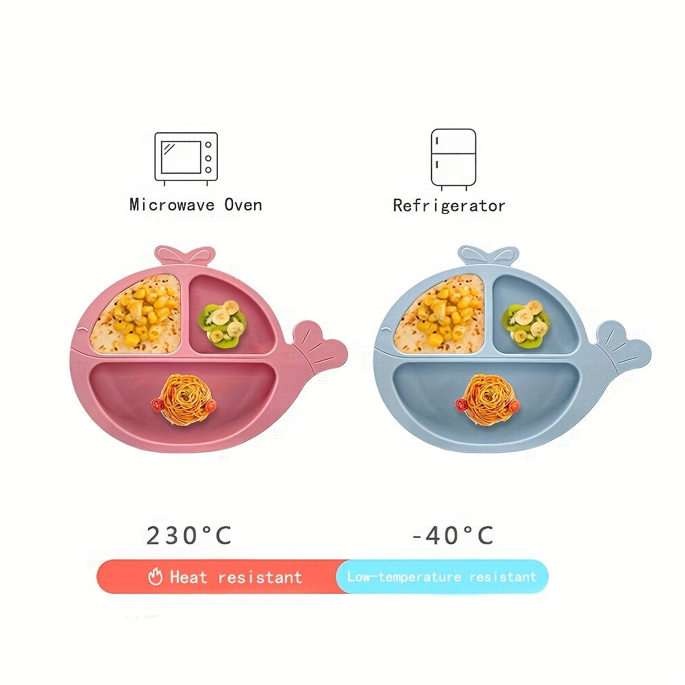 Whale Silicone Suction Cups For Toddlers Self Feeding