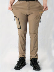 Men's Quick Dry Convertible Hiking Pants Lightweight Zip Off Travel Trousers