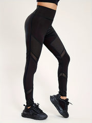 High Waist Skinny Yoga Pants Quick Dry Butt Lifting Cropped Pants