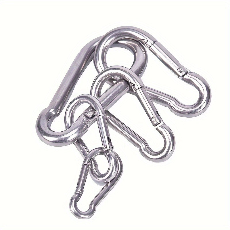 304 Stainless Steel Spring Carabiner Snap Hook Keychain