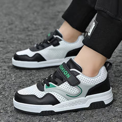 Boy's Breathable Skate Shoes Comfy Non Slip Casual Preppy Style Sneakers
