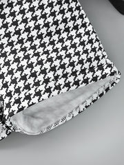 Toddler Girls Halter Top & Houndstooth Print Shorts Set
