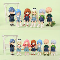 1/12 BJD Doll Short-sleeved Overalls Suit excluding Dolls/Shoes