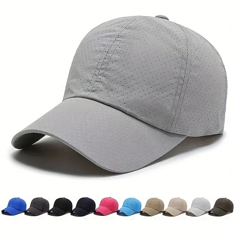 Breathable Baseball Cap Quick Drying Sunshade Dad Hat Lightweight