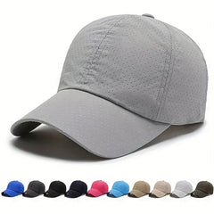 Breathable Baseball Cap Quick Drying Sunshade Dad Hat Lightweight