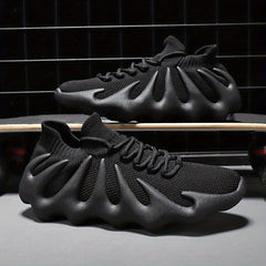 Women's Lace Up Sock Sneakers Stylish Low Top Shoes
