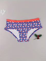 3 Pack Plus Size Christmas Panties Set Women's Plus