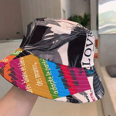 Hip Hop Anime Print Bucket Hat Lightweight Summer Fisherman Cap