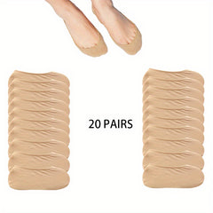 20 Pairs Lace Invisible Socks Lightweight Ankle Socks Women's Stockings