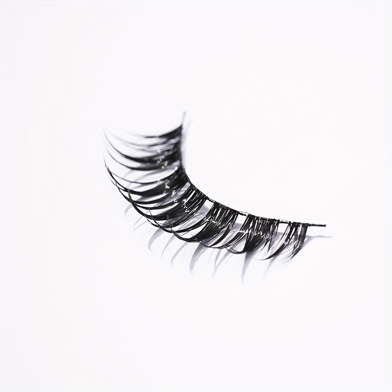 Thick Long Tip Tail False Eyelashes 7 Pairs 18mm Natural Lightweight