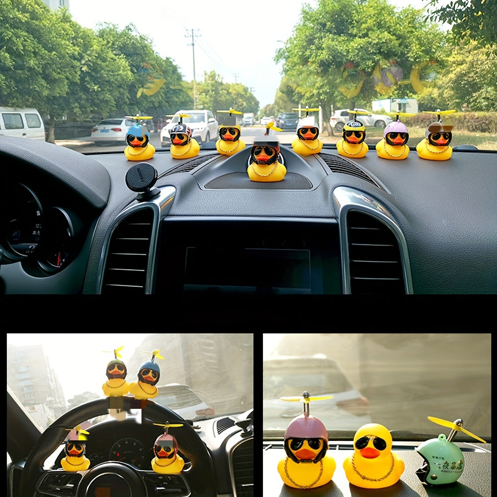 Yellow Duck & Helmet Laptop Sticker, Bicycle Decoration