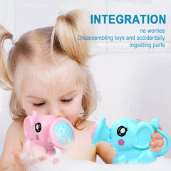 Elephant Shower Kettle Bath Toy Pink Non-Toxic for Kids