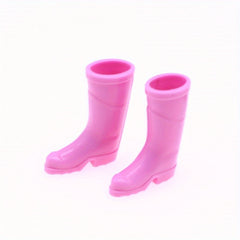 2pcs Dollhouse Mini Rain Shoes Simulative Rain Boots Scene Gardening Shoes