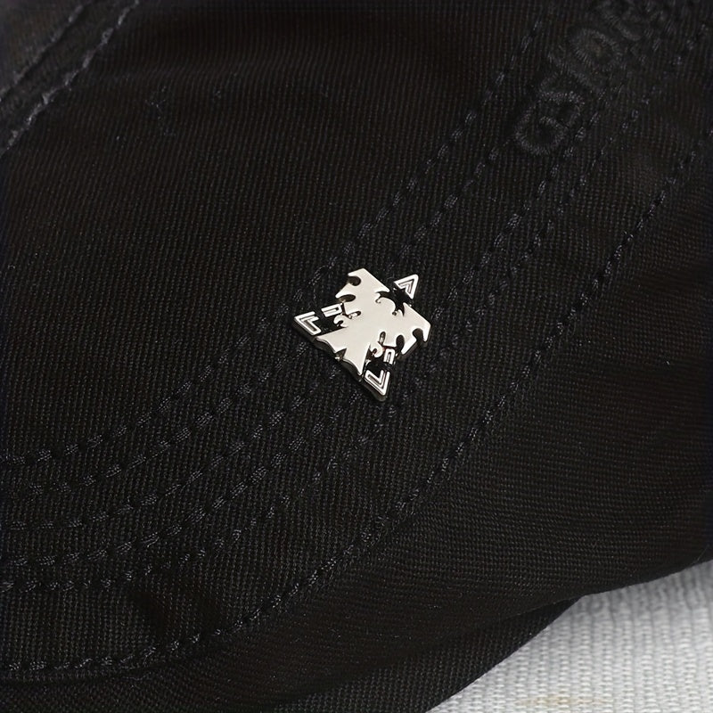 Men's Casual Outdoor Sports Beret Iron Label Letter Embroidery Newsboy Hat