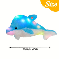 Glowing Dolphin Plush Soft Toy Night Light for Kids & Adults