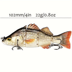 10 21g Peacock Bass Fishing Lures Jointed Swimbaits 418a