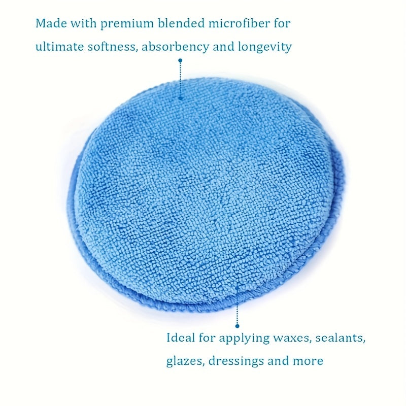 3pcs Ultra Fine Fiber Wax Foam Car Wax Pad