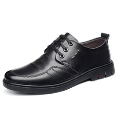 Men's Leather Derby Shoes Lace Up Business Formal