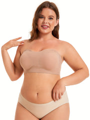 Non-Slip Bandeau Bra Lightweight Lingerie