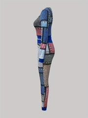 Stylish Block Pantsuits Two piece Set
